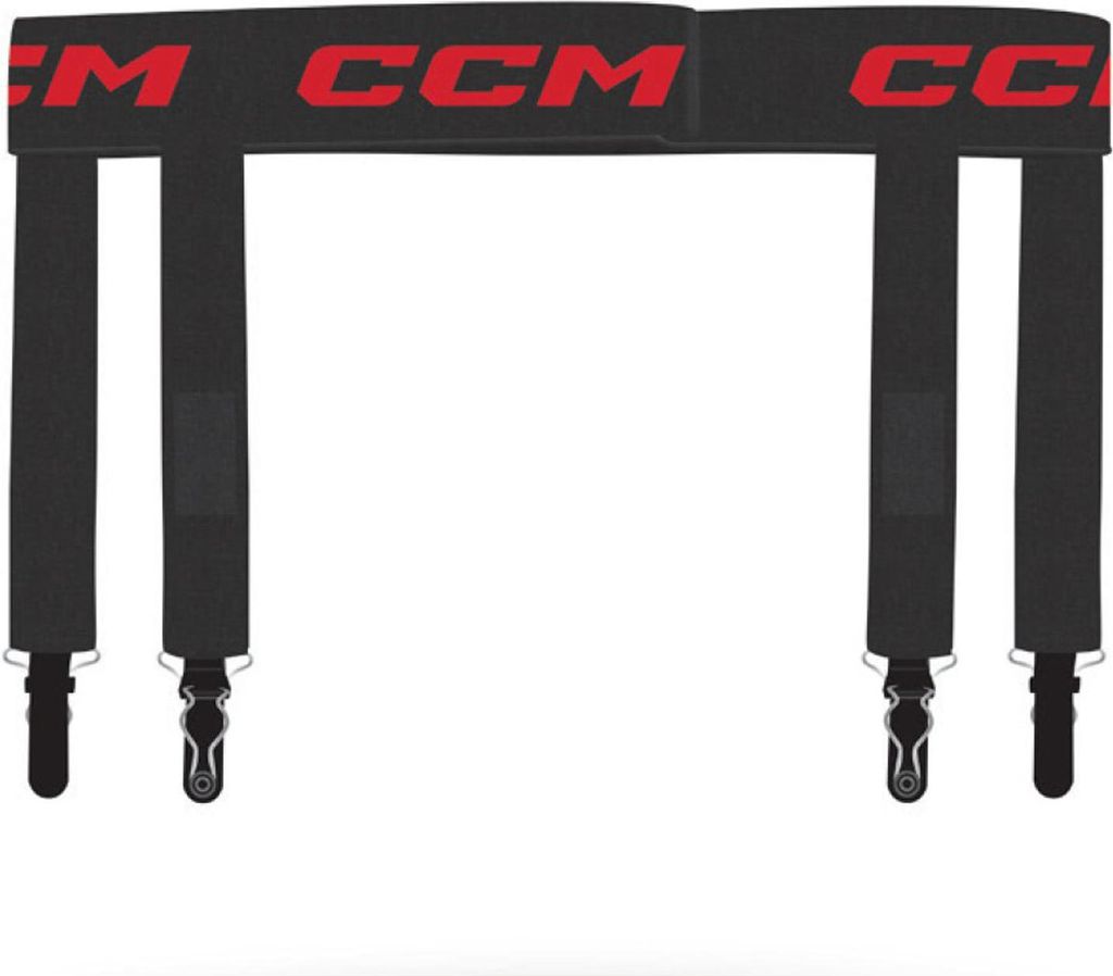 CCM GARTERBELT Eishockey Strumpfhalter Junior - Hockey Accessories Sport Zubehör, Farbe:Black, Größe:OSFA