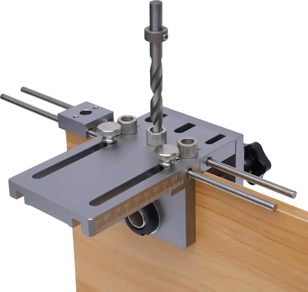 Guide de perçage vertical et gabarit de perçage 3 en 1 spécial menuiserie - 3