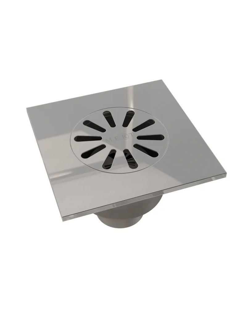 Edelstahl Bodenablauf Ablaufrinne Dusch Ablauf 15x15 cm Duschrinne Badablauf Siphon