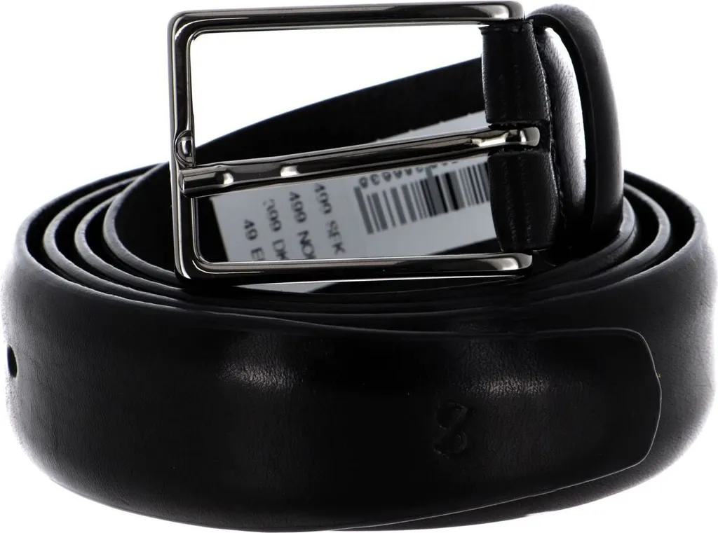 SADDLER Flen Belt W85 Black - Cintura Artigianale Pieno Fiore