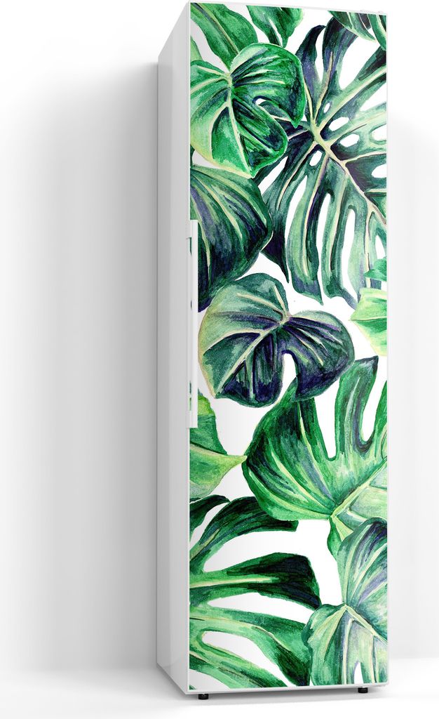 DEQORI Magnetmatte Kühlschrank beschreibbar 60x200 cm 'Tropisches Flair' Magnetfolie