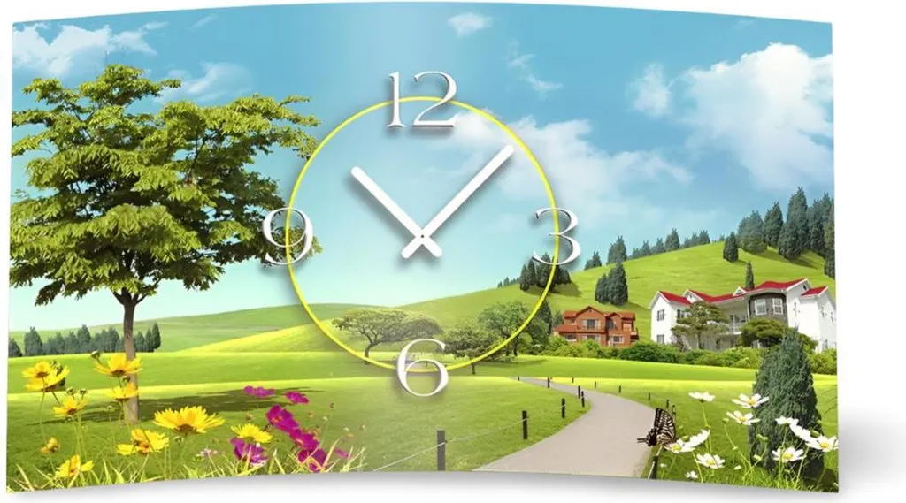 Horloge murale design Bergdorf 3D-0133 silencieuse avec mécanisme quartz