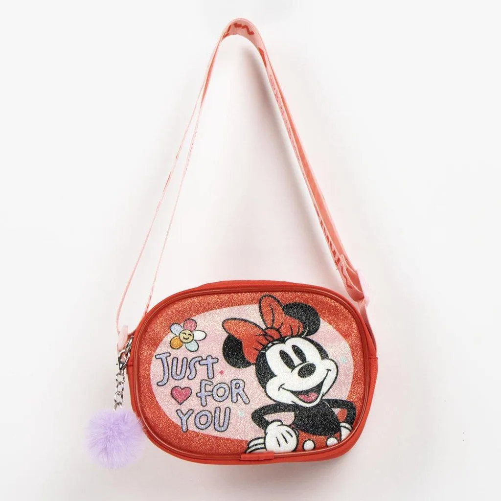 Sac à bandoulière Disney Minnie Mouse pour fille - Format 14,5x10,5 cm