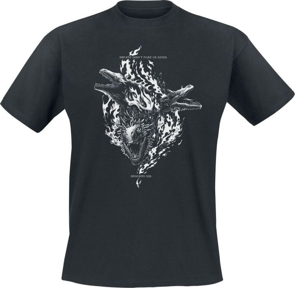 Game Of Thrones T-Shirt Herren House Of The Dragon - Dreams Didn't Make Us Kings schwarz XL