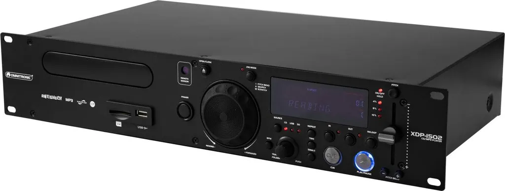 Lecteur multimédia Omnitronic XDP-1502 pour lire CD, USB et SD