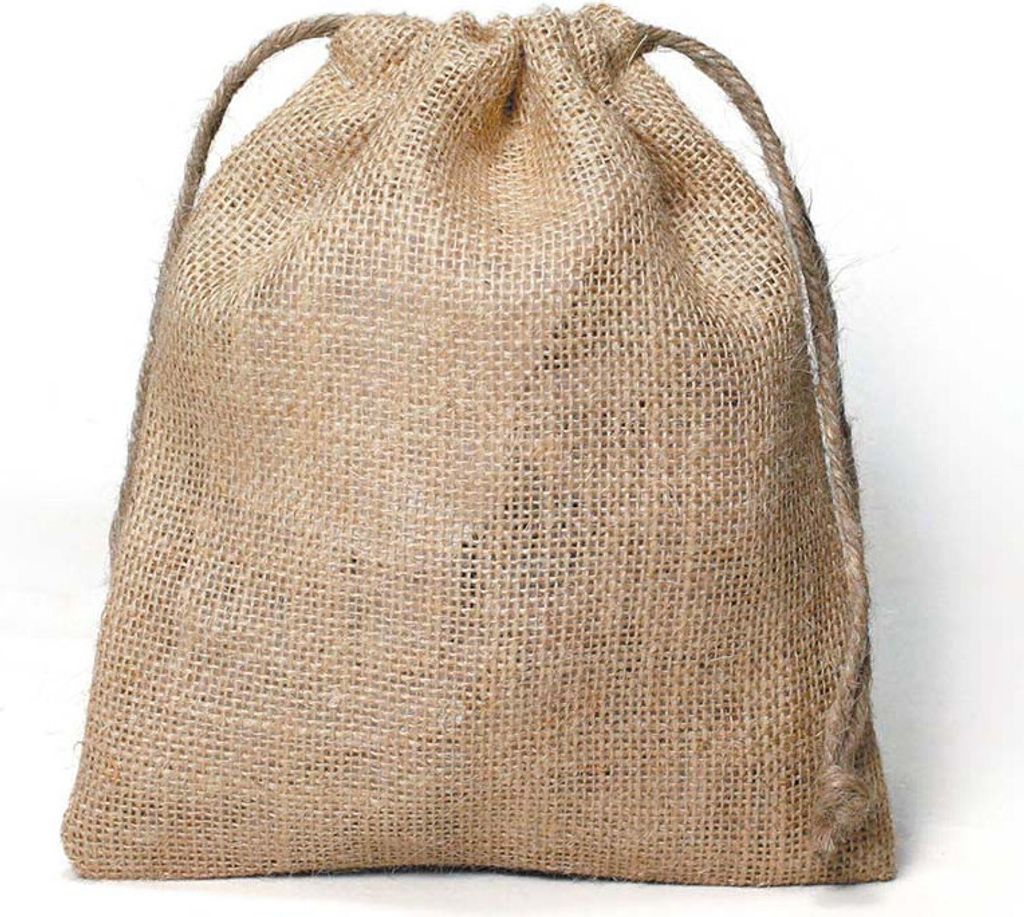 Jutebeutel mit Kordel - 18 x 21 cm