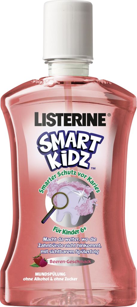 Listerine Smart Kidz Mundspülung für Kinder ab 6 Jahren Beerengeschmack 500ml