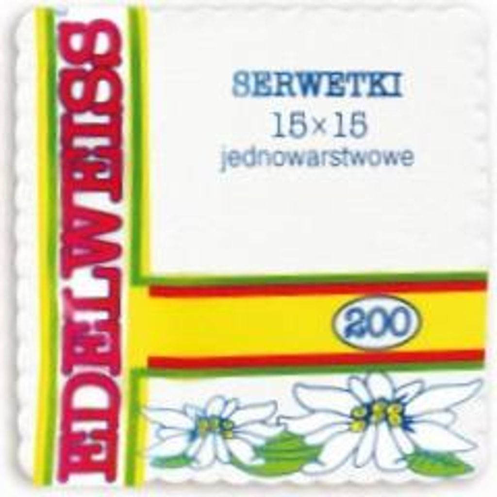 Weiße gezackte Papierservietten 15x15 cm Edel