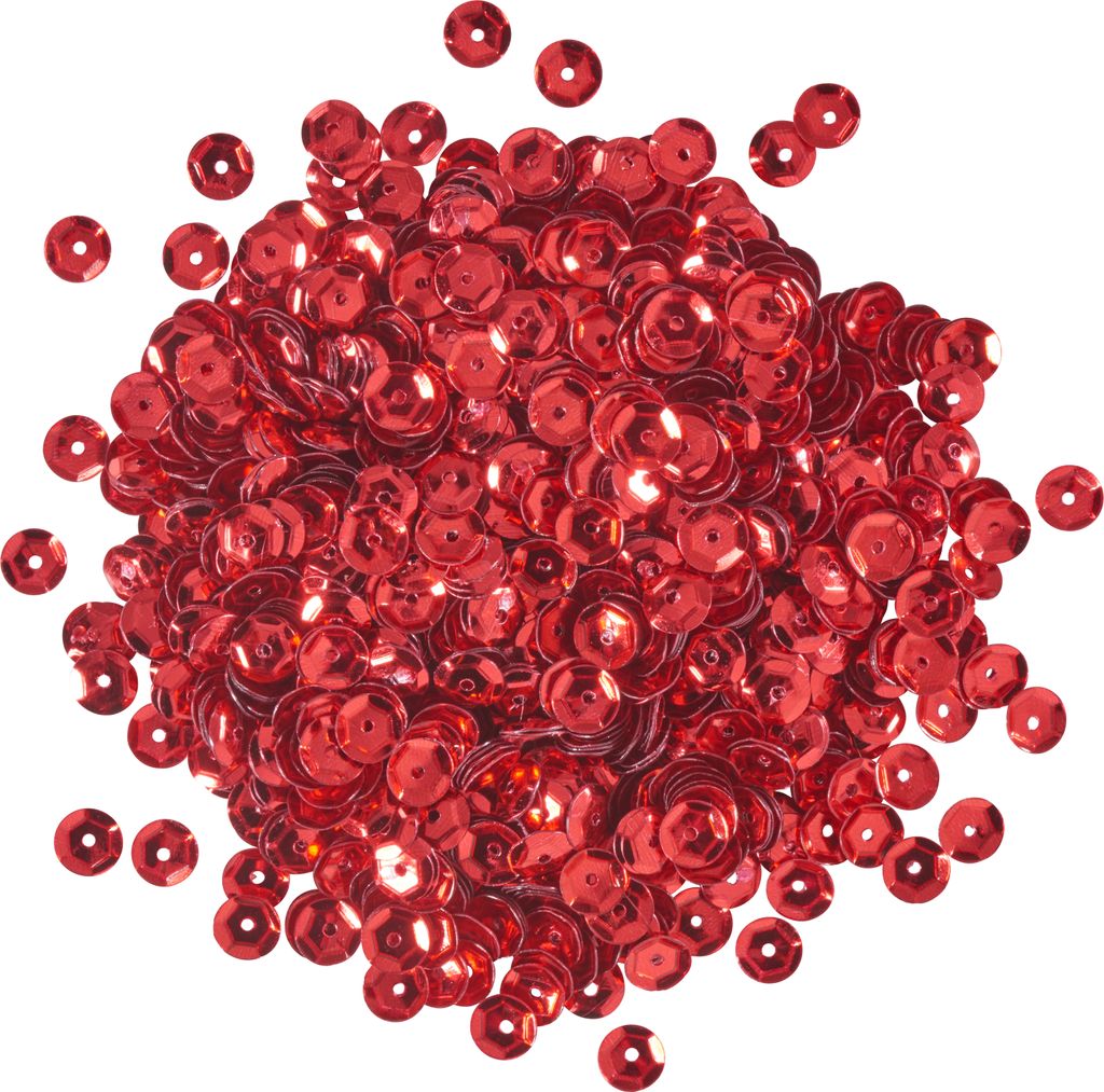 Pailletten 1400 Stück rot metallic