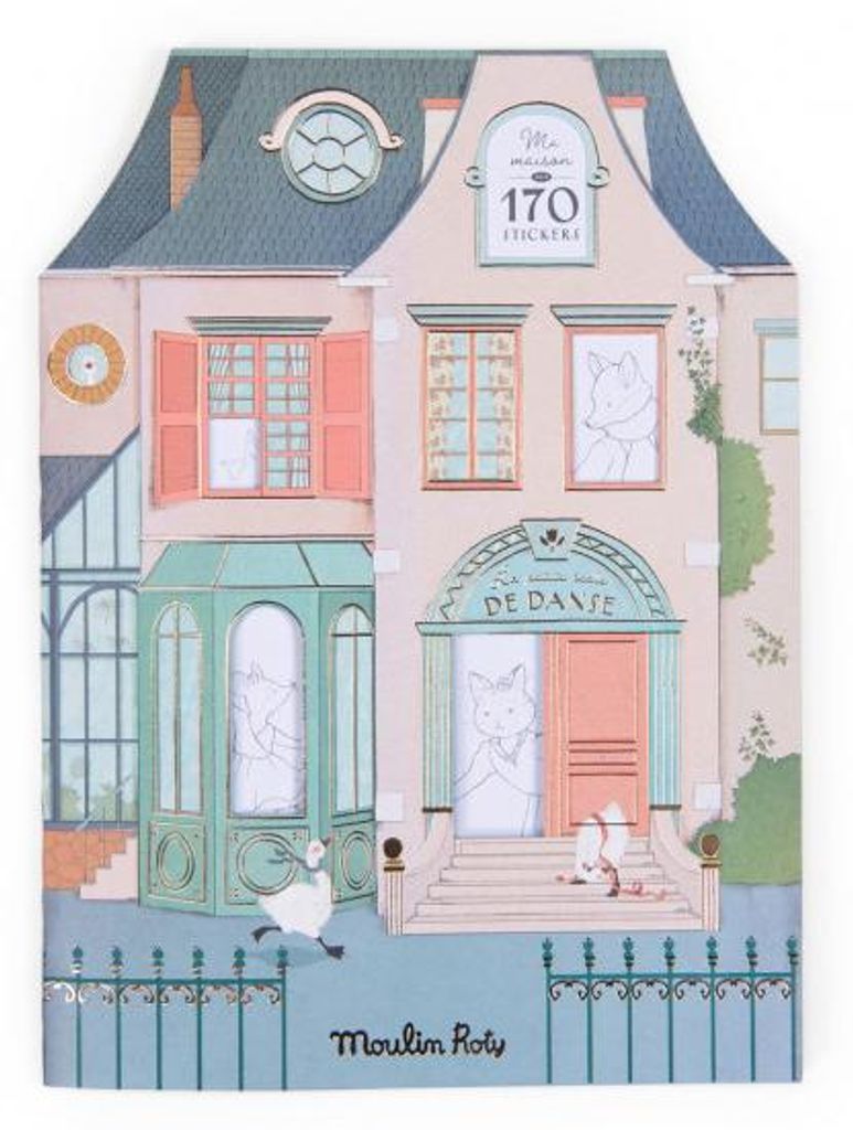 Malbuch mit Aufklebern, Kleine Tanzschule, Moulin Roty