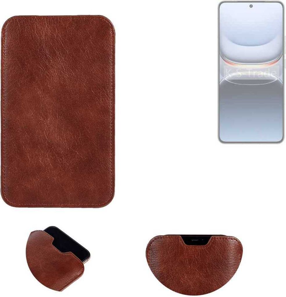 K-S-Trade Schutzhülle Handyhülle kompatibel mit Vivo iQOO 13 Handytasche Kunstleder Sleeve in braun