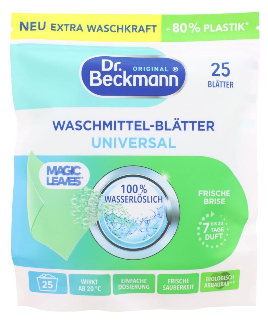 Dr. Beckmann, Magic Leaves, prací ubrousky, 25 kusů Obrázek produktu 