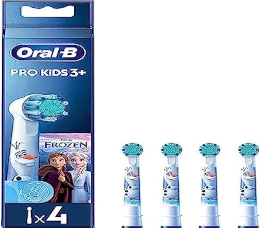 Oral-B Elektrische Zahnbürste Kinder 3+ Frozen II mit App und Ersatzbürstenkopf