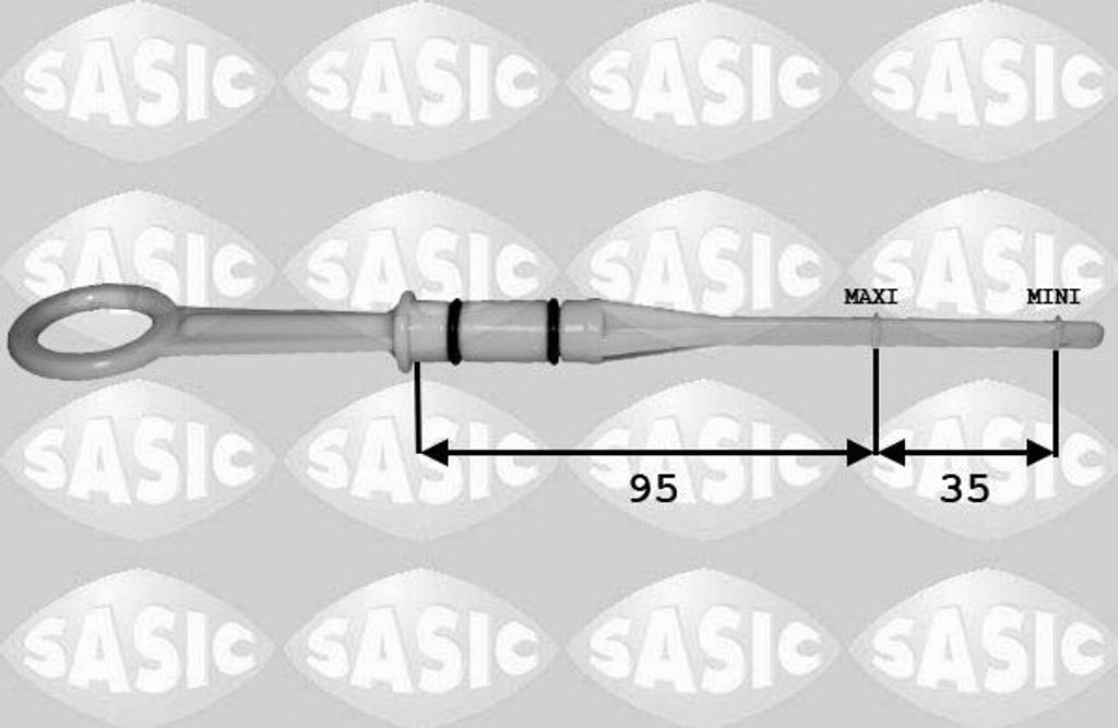 SASIC 1944001 Ölmessstab Ölpeilstab Ölstab für RENAULT CLIO II (BB0/1/2, CB0/1/2) KANGOO (KC0/1) SCÉNIC II (JM0/1) MEGANE II Coupé-Cabriolet ...