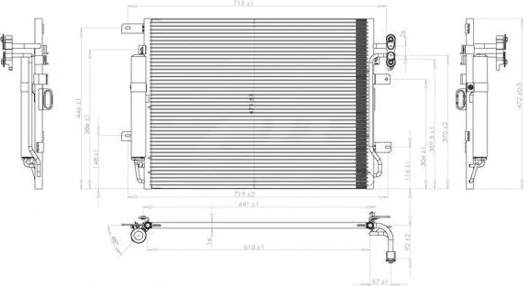 Condensateur de clim OE JRB500250 pour Discovery et Range Rover Sport L320