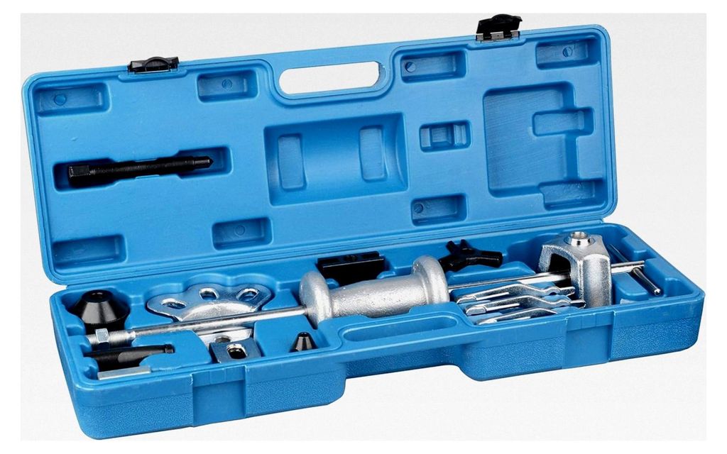 17-teiliges Radnabenabzieher-Set mit Gleithammer