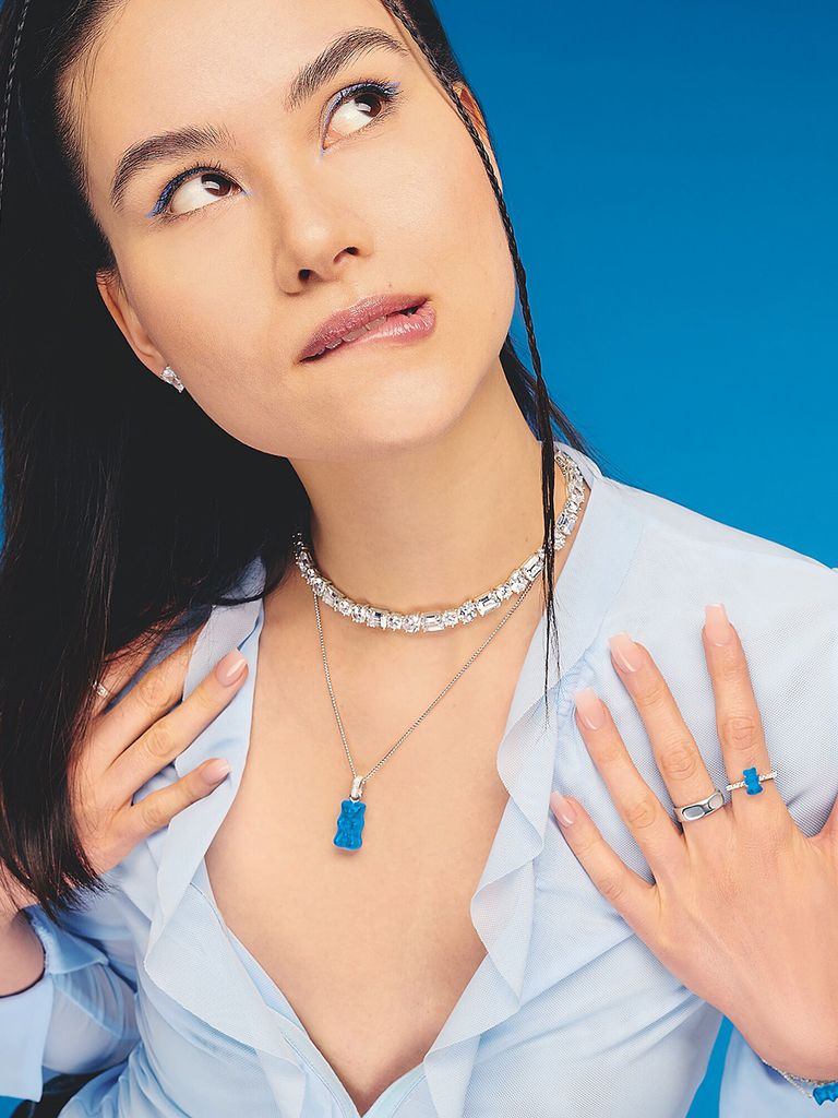Thomas Sabo KE2209-052-1-L45V Siberne Kette mit blauem Produktbild 5