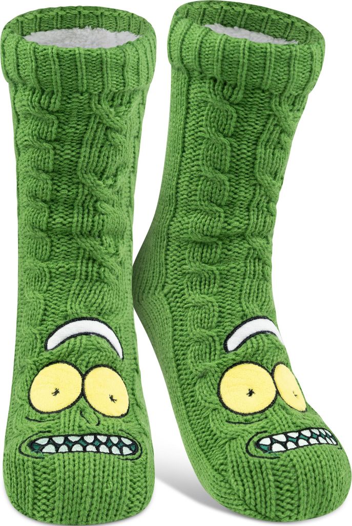 Rick and Morty Hüttensocken - Haussocken mit Sherpa Futter Produktbild 
