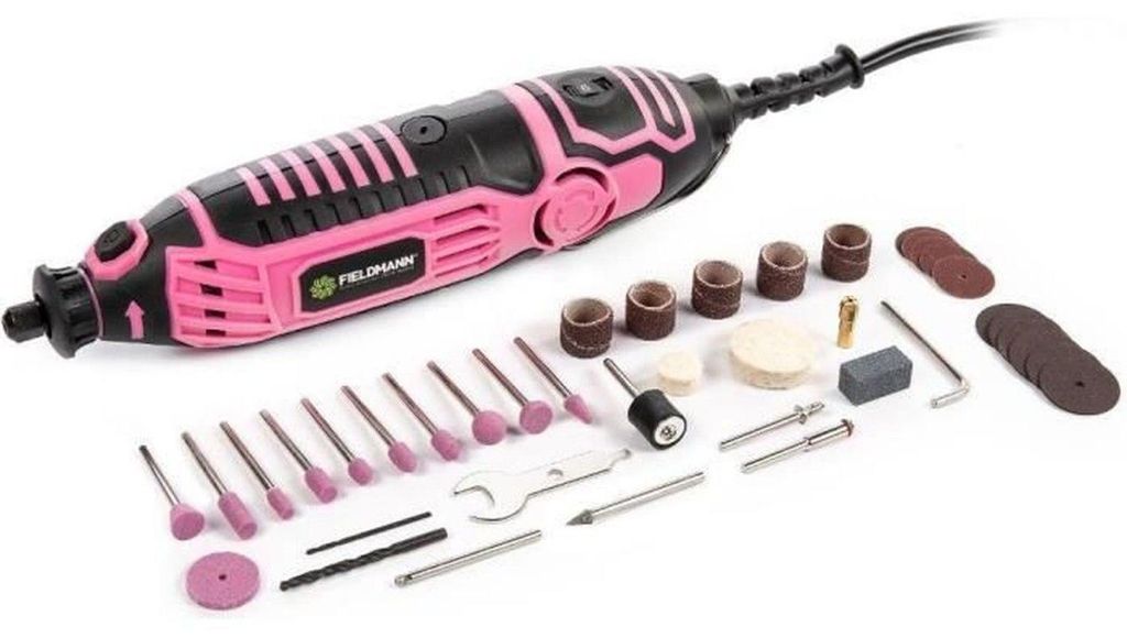 Fieldmann FIELDMANN Modell Elektroschleifer mit Zubehör 40 Stück, rosa FDMB 200161-E