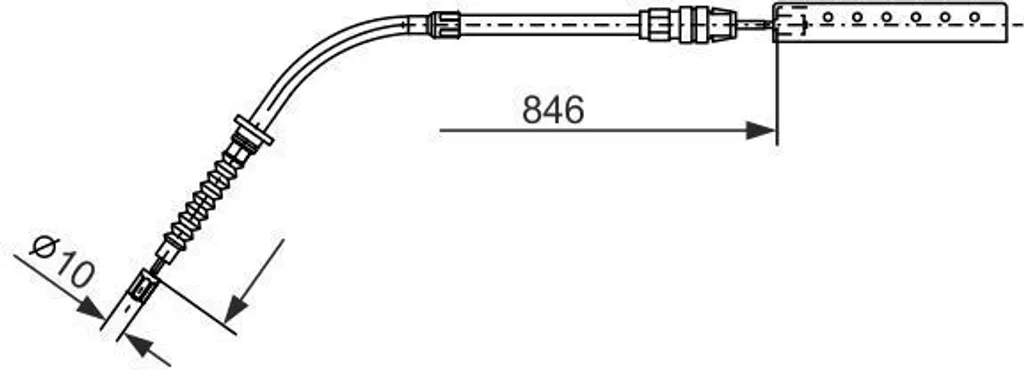Réparer Frein à Main MINI : Câble Bosch 1987482866 OE 34406852189