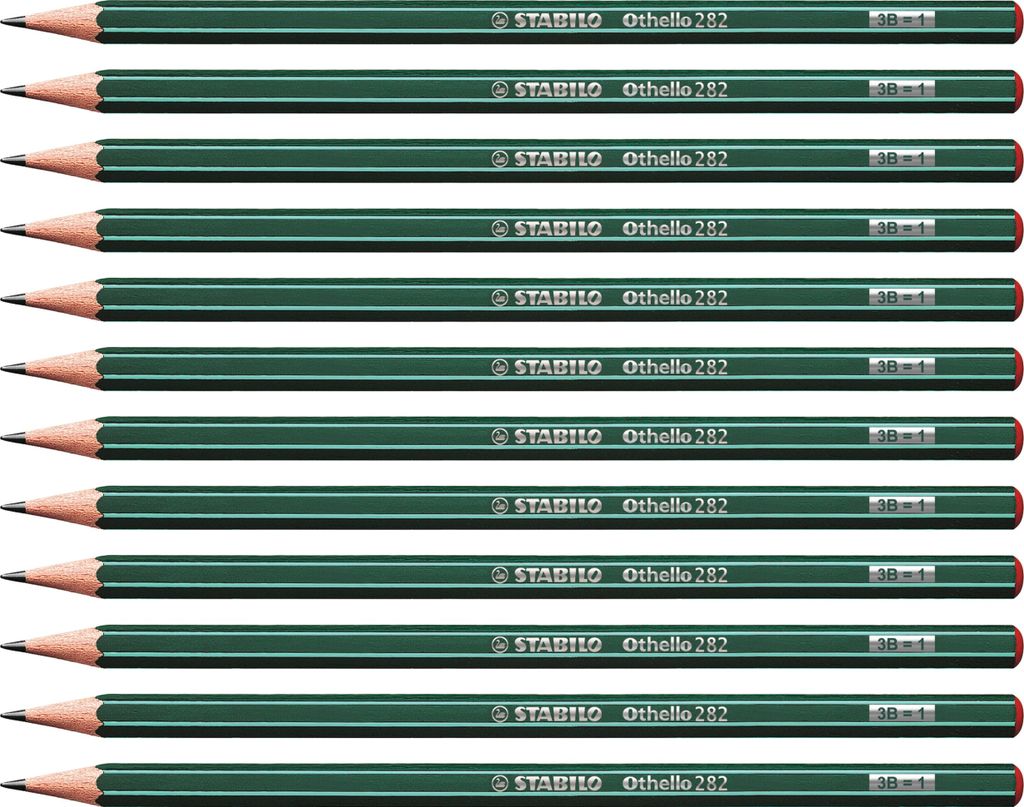 Bleistift - STABILO Othello - 12er Pack - Härtegrad 3B Produktbild 