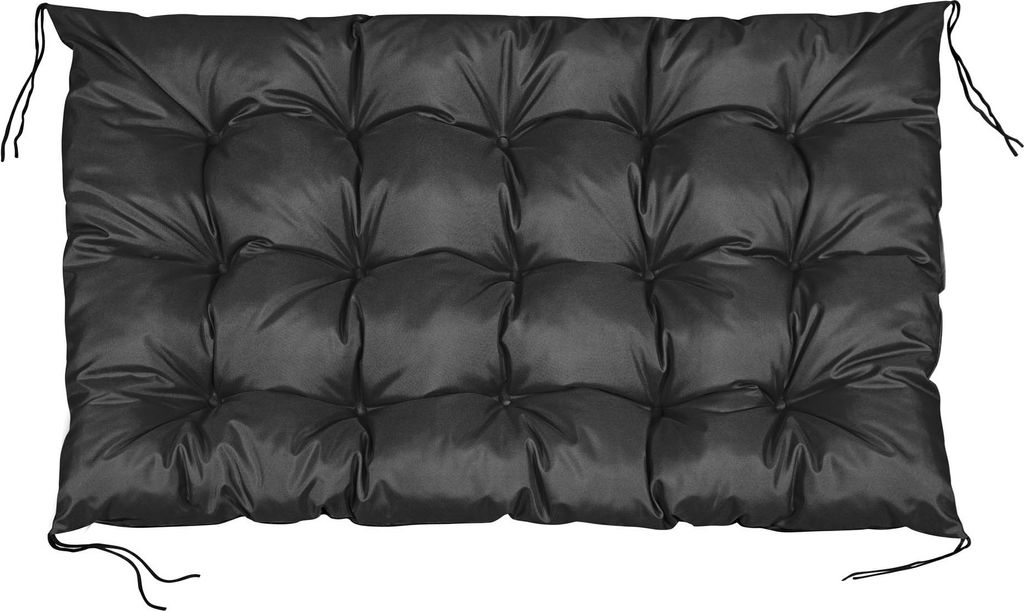 Gartenkissen 120x80 cm für Palettenbank wasserdicht schwarz