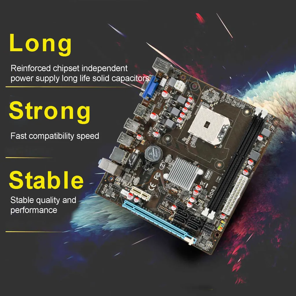 Carte mère Micro-ATX A55M compatible processeur AMD série A socket FM1 - 5