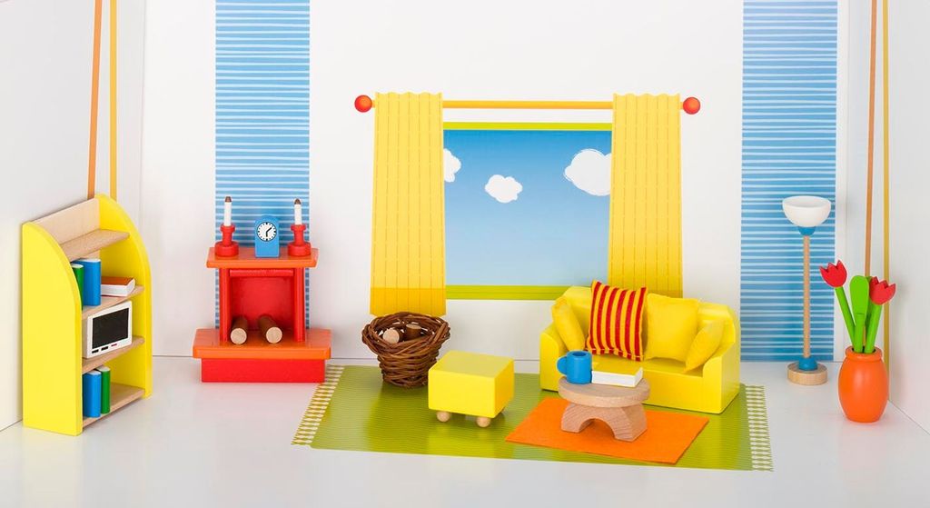 Puppenmöbel  Wohnzimmer Produktbild 