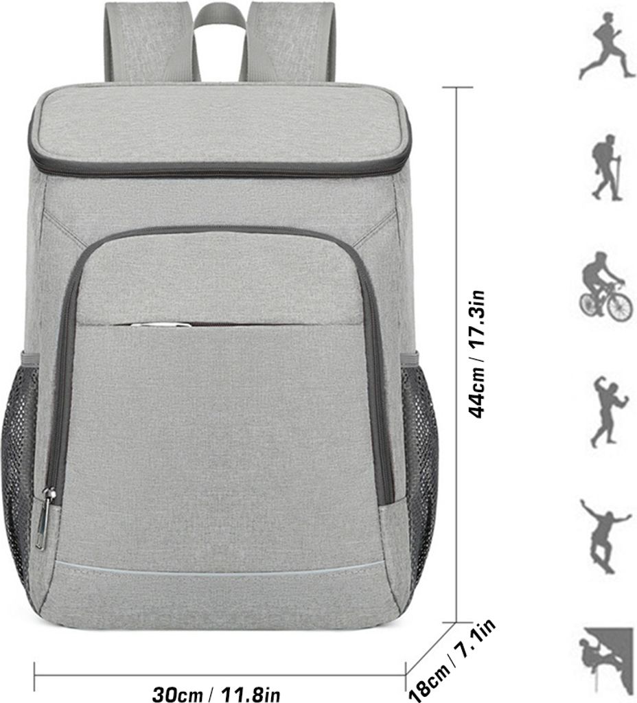 kühlrucksack, isolierter Lunch-Rucksack, isolierte Lunch-Tasche