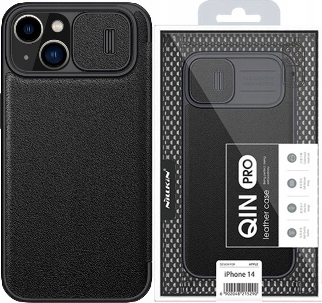 Nillkin Etui Fall Kamera Abdeckung für Iphone 14+ Schwarz