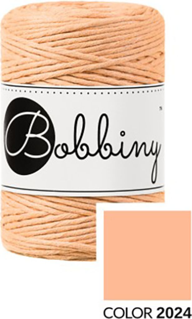 Bobbiny Macramee-Kordel 1,5mm 100m Peach Fuzz