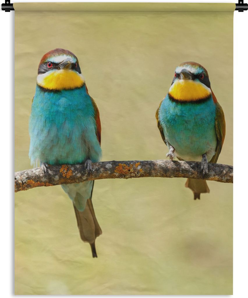 MuchoWow Wandteppich Wandbehang Vögel - Tiere - Bienenfresser 60x80 cm Tapisserie Dekoration Wandtuch - Decke - Wandtücher - Wohne