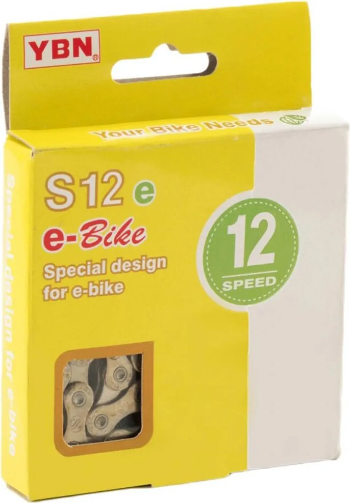 Chaîne 12v Yaban S12e-s2 136 maillons anti-rupture pour moteur E-bike