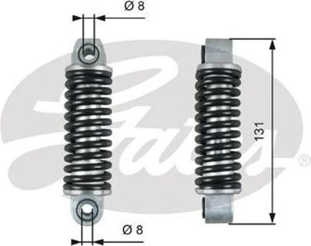 Amortisseur de vibrations GATES haute performance pour courroie Mercedes