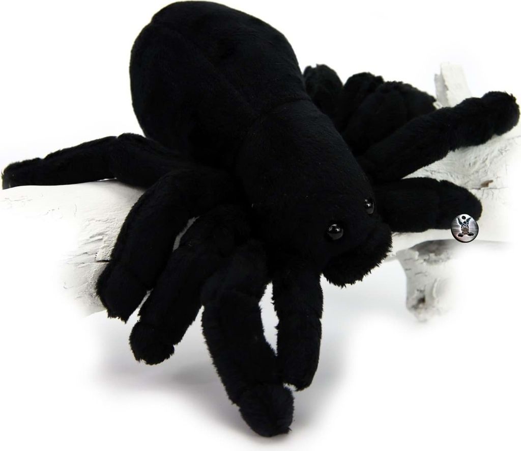 Spinne Kuscheltier black Spider Vogelspinne schwarz Plüschtier TARANTULA