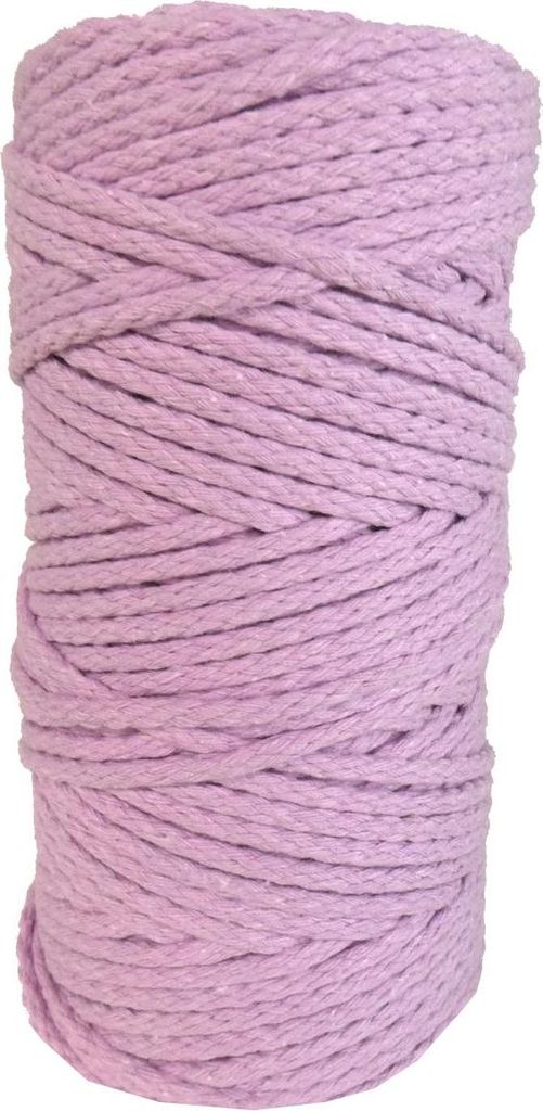 DekoArt Makramee-Kordel Baumwolle 4 mm 100 m hellviolett Dekoration