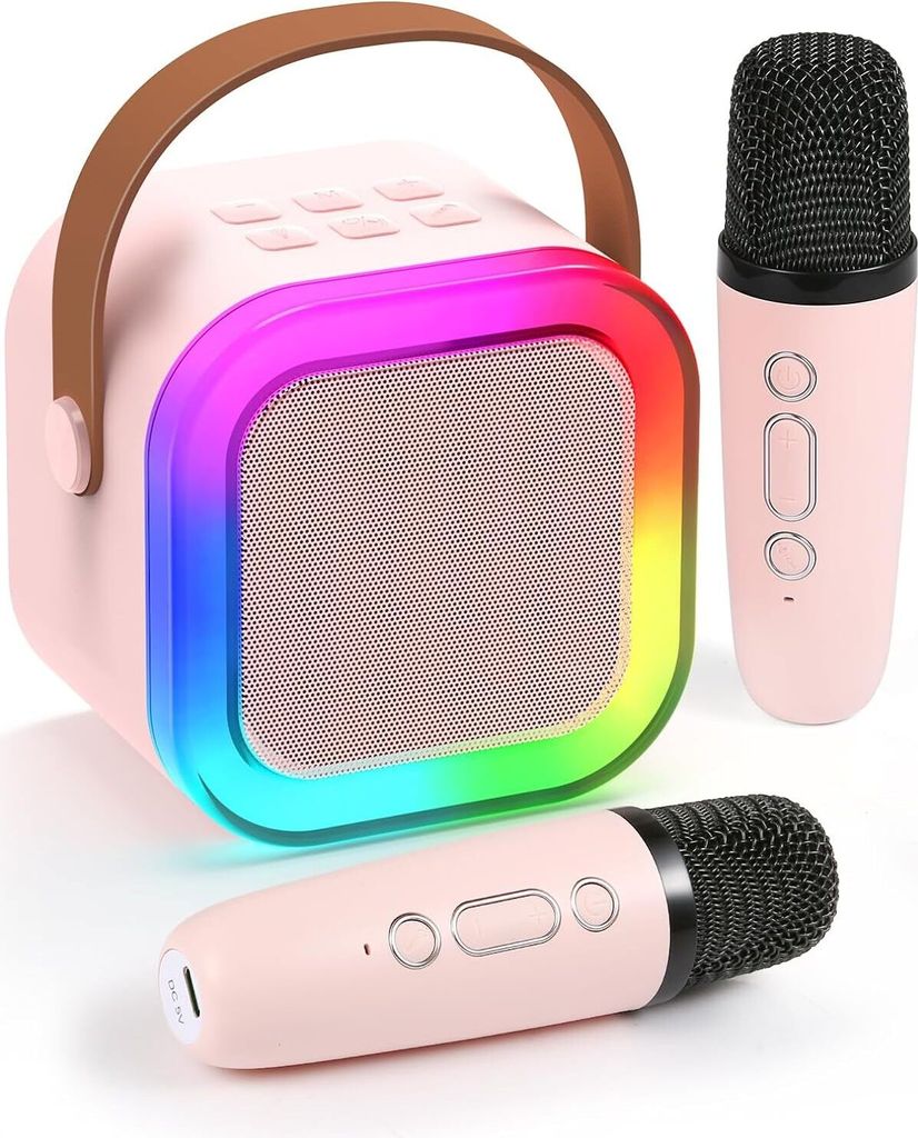 Karaoke Maschine Kinder mit 2 Karaoke Mikrofon Kinder, Produktbild