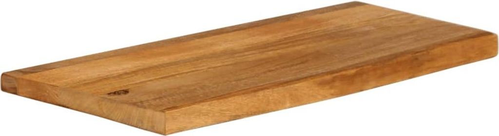 vidaXL Tischplatte mit Baumkante 70x40x2,5 cm Massivholz Mango