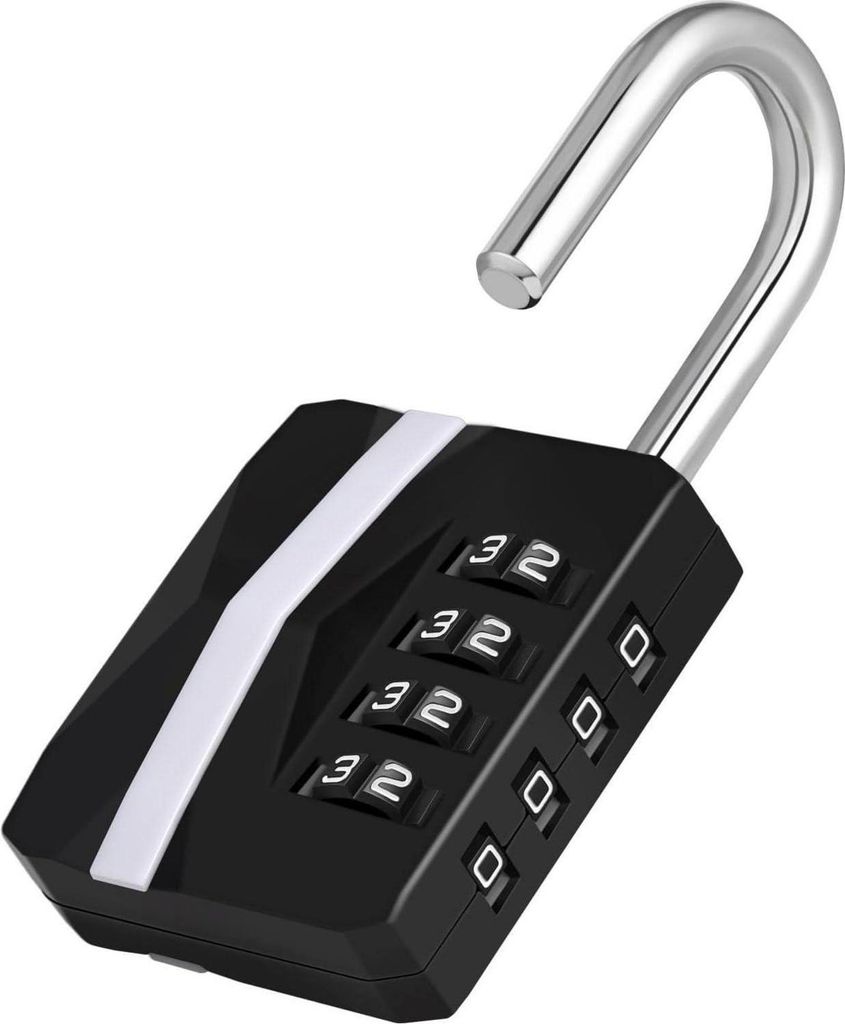 ZHEGE Cadenas à combinaison Grands chiffres noirs Gymnase Image du produit 