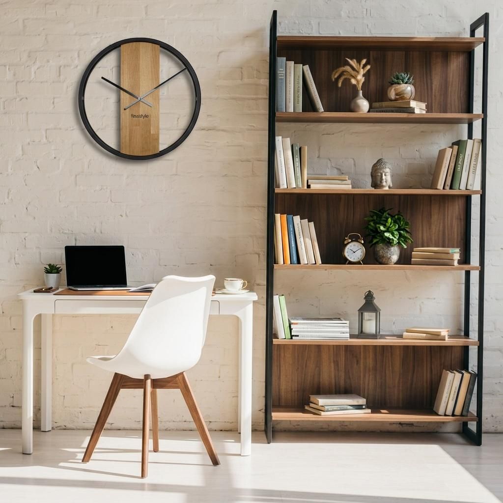 Horloge murale silencieuse moderne LOFT Piccolo Square 30