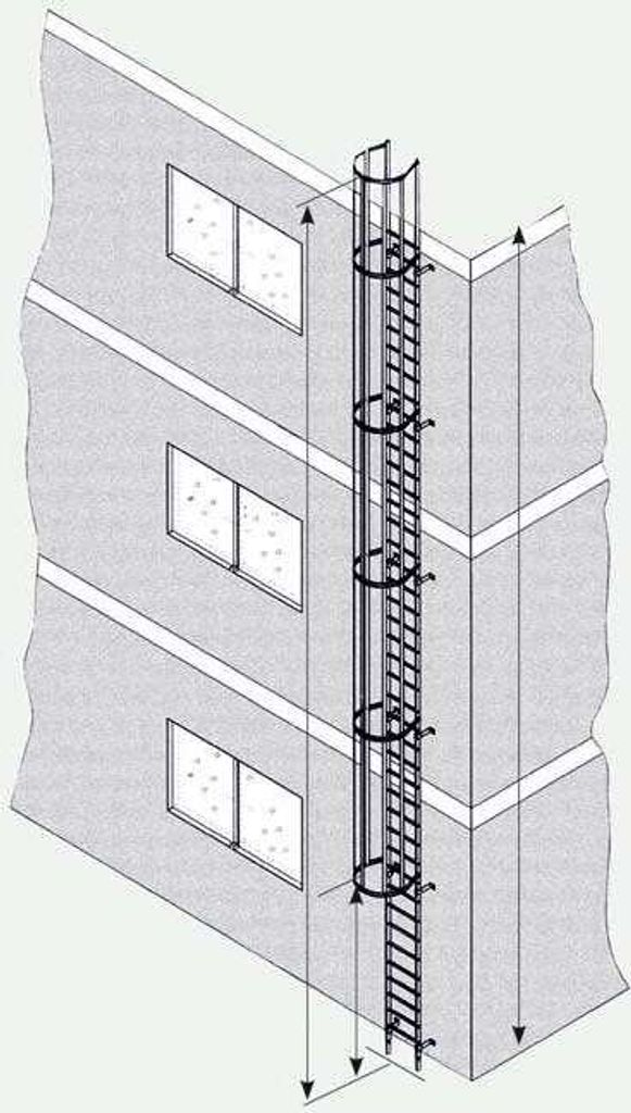 ZARGES Steigleiter Stahl verzinkt 4,70 m 58348