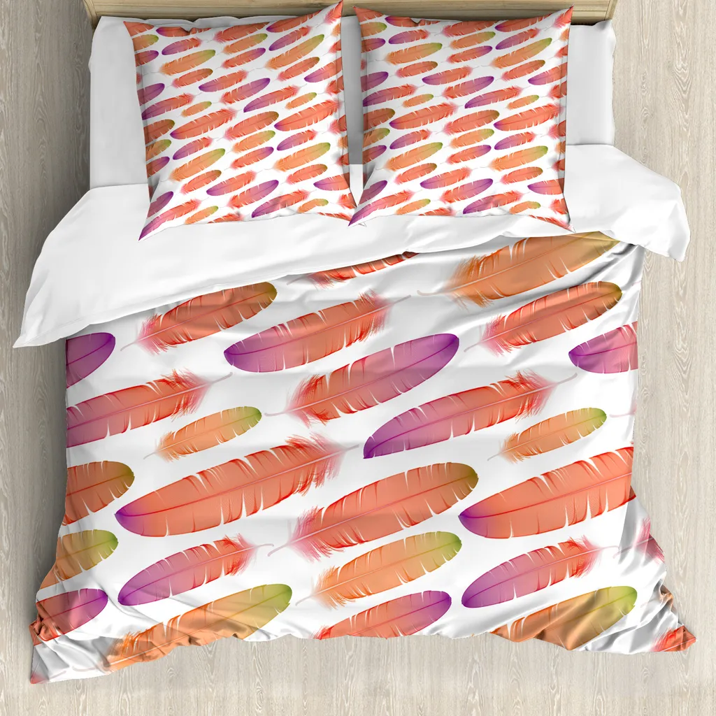 Set Letto ABAKUHAUS 200x200 Design Piastrelle Salmone e Verde