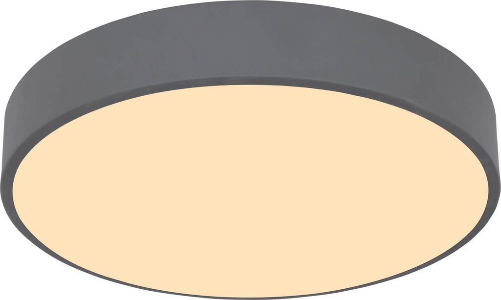 Globo Tartarus LED Deckenleuchte 24W Warmweiß Graphit, Metall Fernbedienung Nachtlicht Memoryfunktion 10,5cm 41744-24SBVU