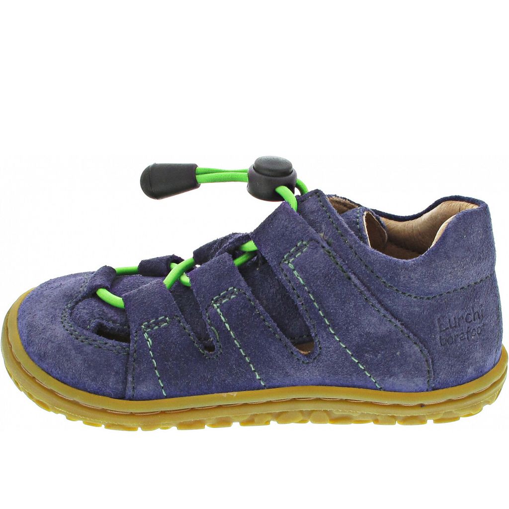 Lurchi Jungen NATHAN BAREFOOT Sandale, NAVY, 24 EU