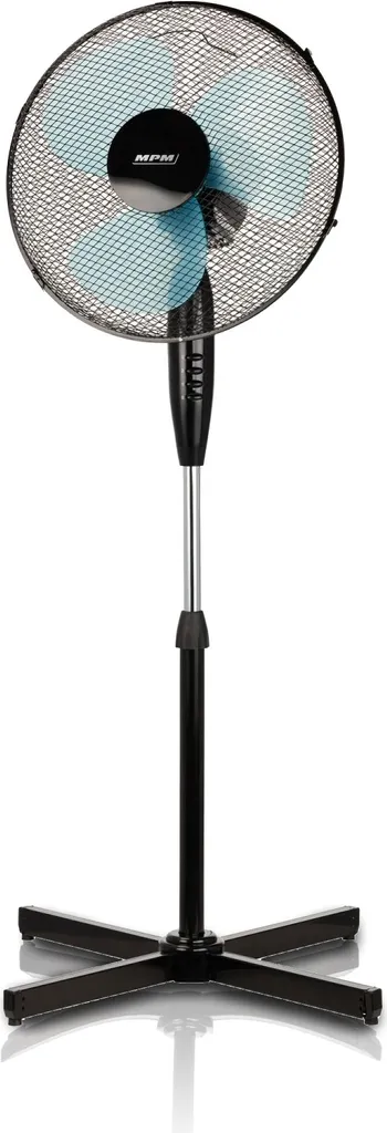 Ventilateur MPM MWP-17 Noir 3 Vitesses avec Tête de 42cm Stable
