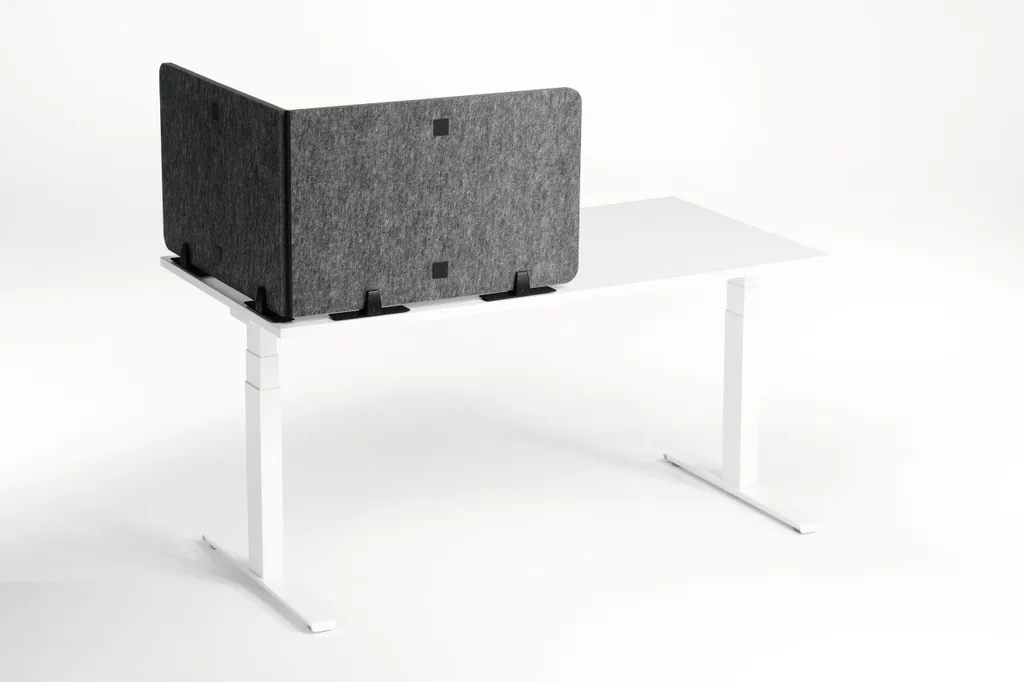 Panneau de séparation de bureau Gris 160cm Durable EFFECT Style Moderne - 8