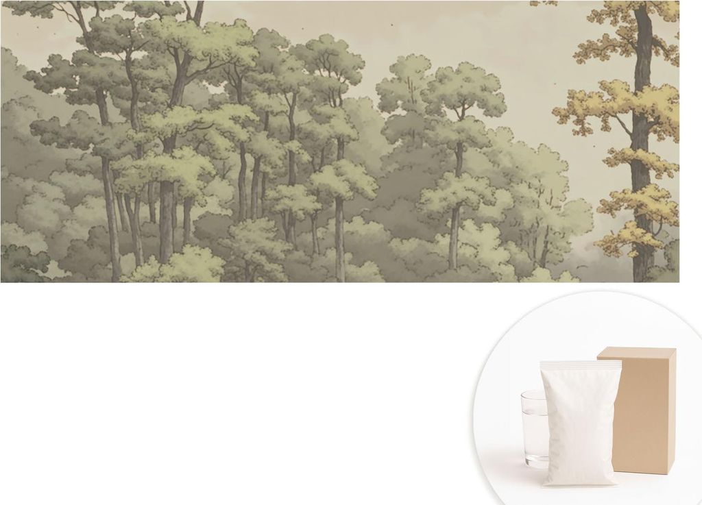 Fototapete - Wandbilder für Wohnzimmer - 208x146 cm - Dekorative Wandfolie - Modernes Design für Wanddekoration - Tapeten für Innenräume - Wald...