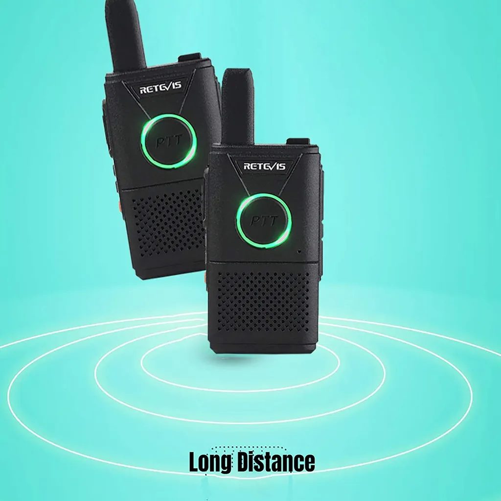 Talkie-Walkie Mini RT618 Double PTT Rechargeable pour École et Hôpital