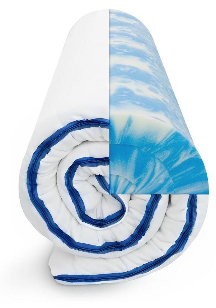 Gel-Topper CoolRelax, Matratzenauflage 90x200, vegane Matratzentopper aus Gelschaum, Höhe ca. 8 cm, Premium Materialien Germany