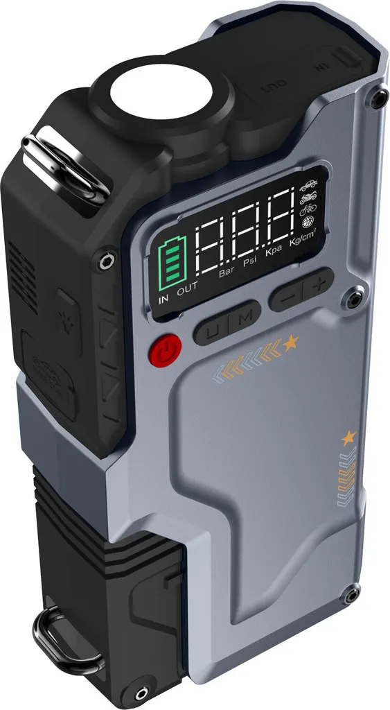 Eigotrav BOX12 banca di potenza per l'avviamento di salto dell'auto con compressore d'aria, 150PSI 6000A corrente di picco banca di potenza per l'avviamento di salto per 8.5L benzina e 7.0L motore diesel - 3